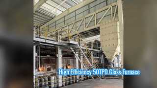 Efficiënte 50TPD industriële glassmeltovenoplossingen