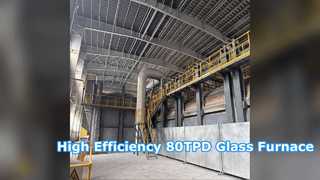 80TPD Industriële glassmeltovensysteemoplossing