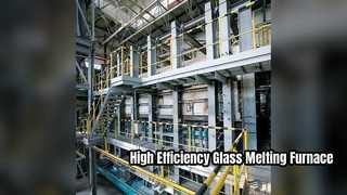 Efficiënte kruisgestookte glassmeltoven voor zware olie