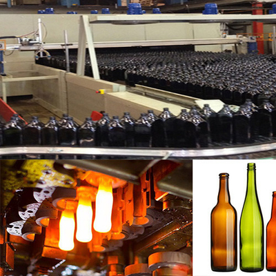 kopen Productielijn voor glasflessen met nieuwste ontwerp Amber Green Clear Container Glass online manufacture