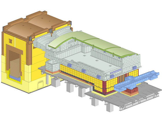 kopen Industriële het Glasoven van de Vloeistaalvuursteen ISO45001 200TPD online manufacture